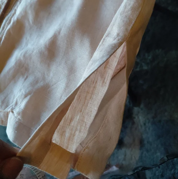 Rachel Zoe Women's 100%Linen Pink Open Front Blazer Jacket Size M - Picture 8 of 11